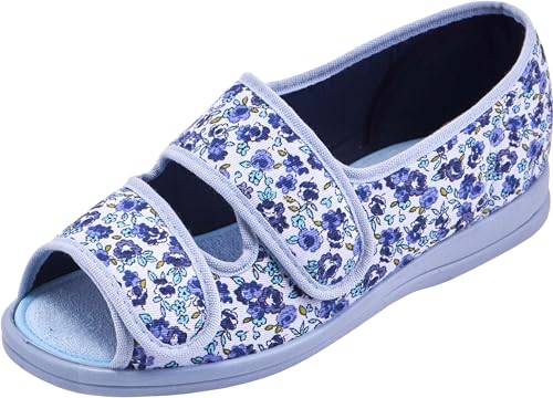 Cosyfeet Milly Women's Extra Wide Fabric Shoes For Swollen Feet