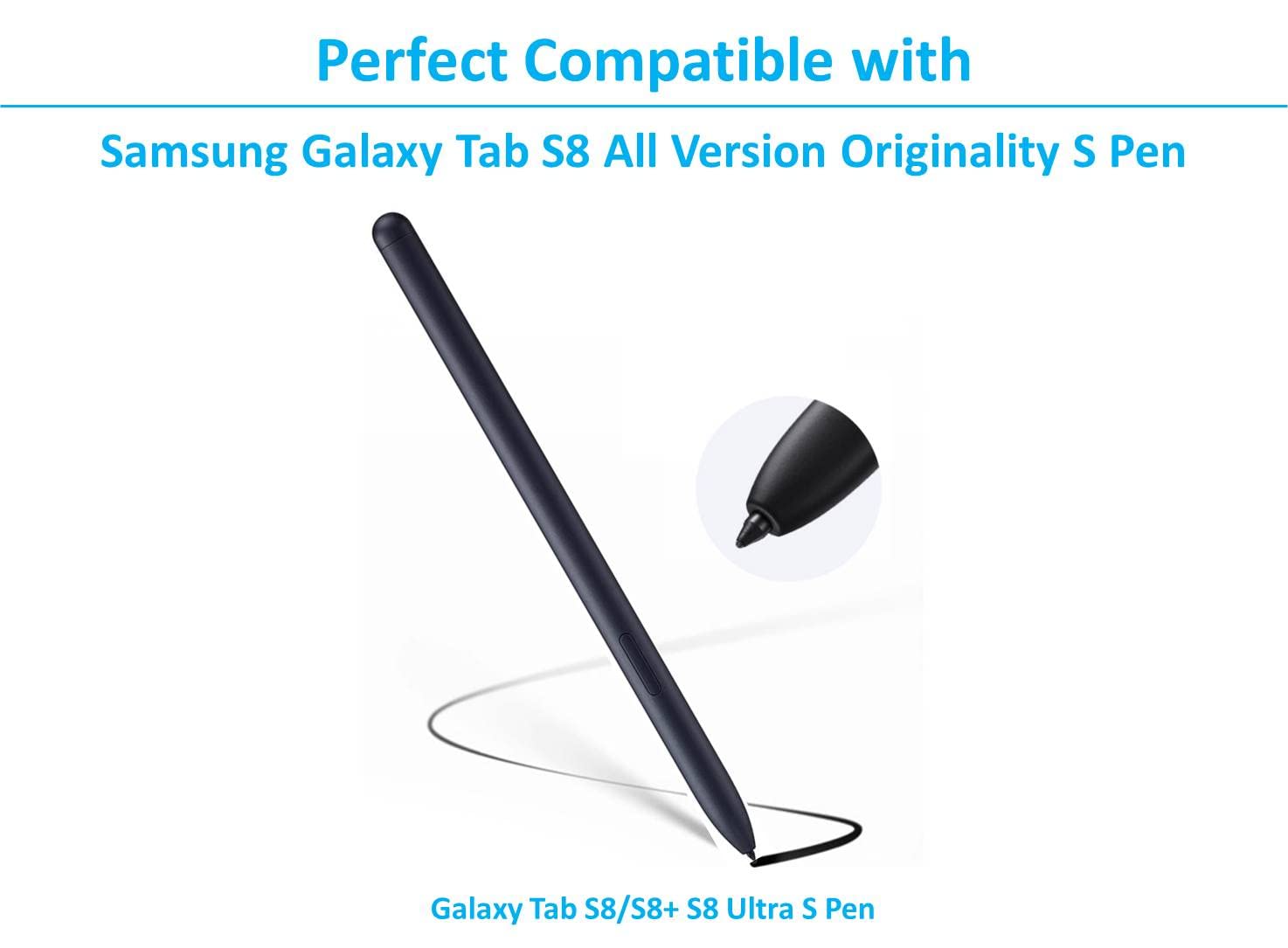 5 PCS OEM Soft S Pen Tips Compatible with Galaxy Tab S8 Ultra/Plus