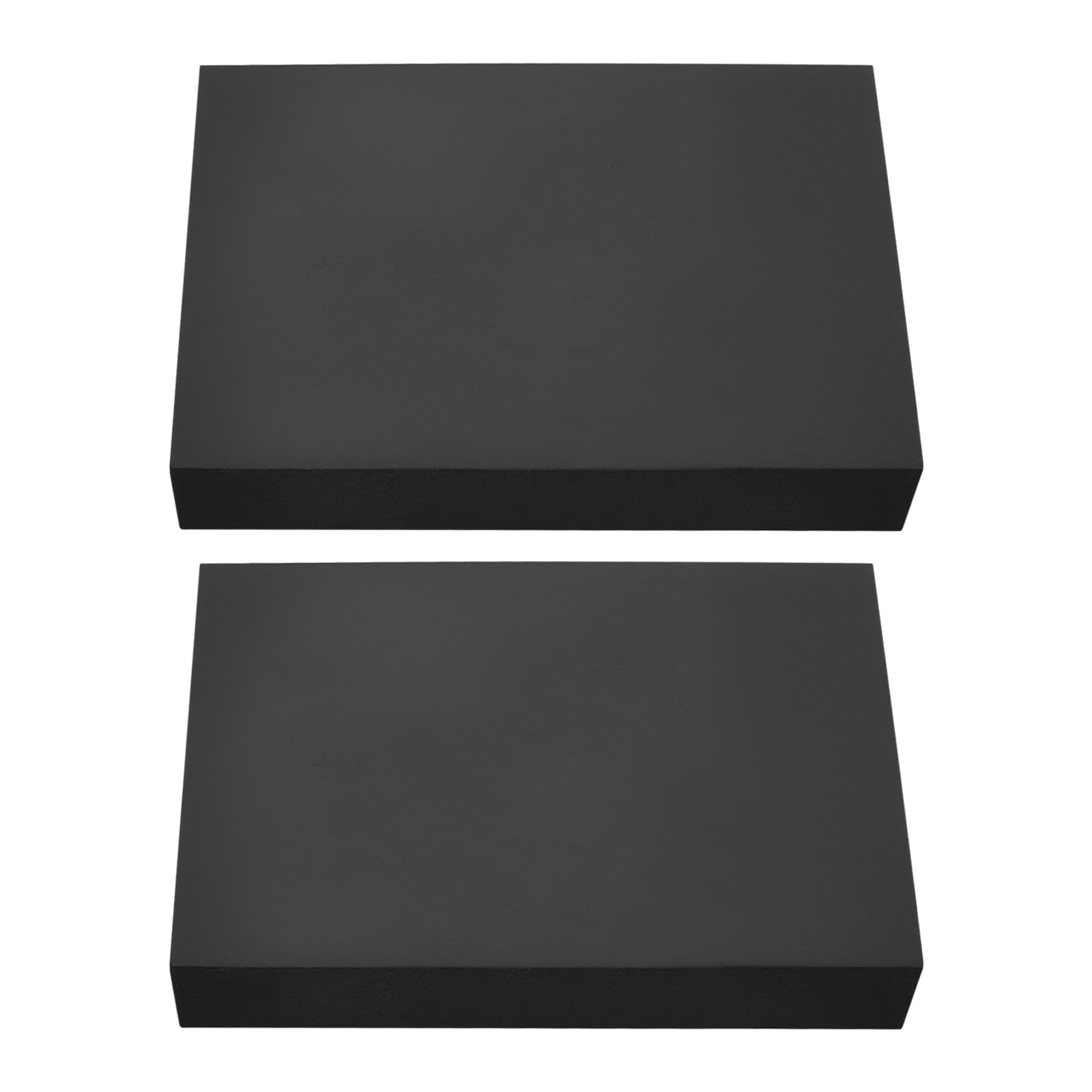 2 Blocs de Lot de Support en Caoutchouc pour Poutre de Levage 120 X 80 X 20 Mm Adaptés Aux Ciseaux de Levage de Voiture Atelier de Réparation Noir