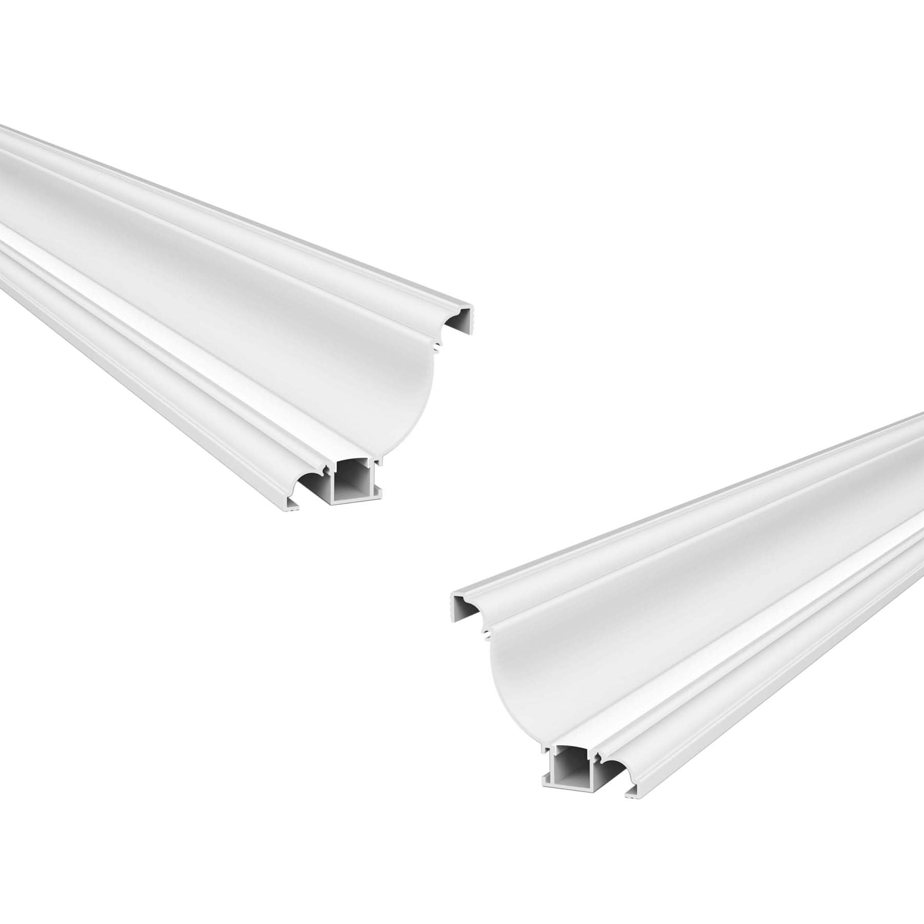 G.W.S® Coving LED Profile, 2-Pack Aluminium Channel For LED Strip Light, 1 Metre 63.4mmx67.9mm (1034) — image 1