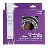 Smart Choice 6' Stainless Washer Fill Hose 2 pack