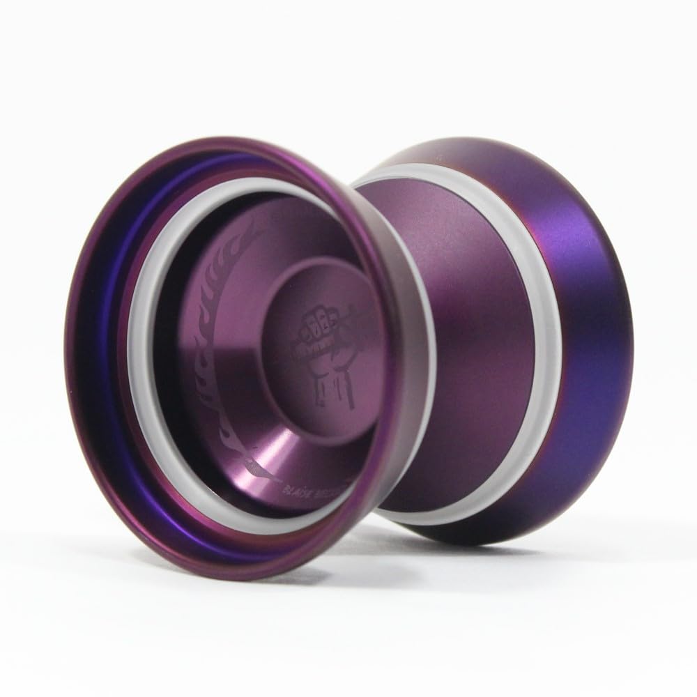 W1LD (Worldwide 1nnovative Leading Design) Adrenaline Yo-Yo - Tri-Material - Blaise Becker Signature YoYo (Purple w/Clear PC Purple Rim Dark Logo)