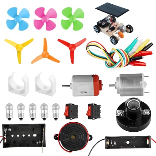 26PCS Electric Circuit Kit DIY STEM DC Motor Science Experiment Set