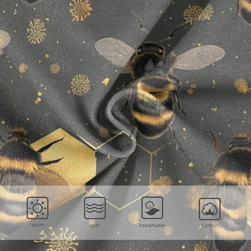 Wusikd Bees Girls' Underwear Cotton Honeycomb Girls Briefs Soft Toddler Underwear 2T3