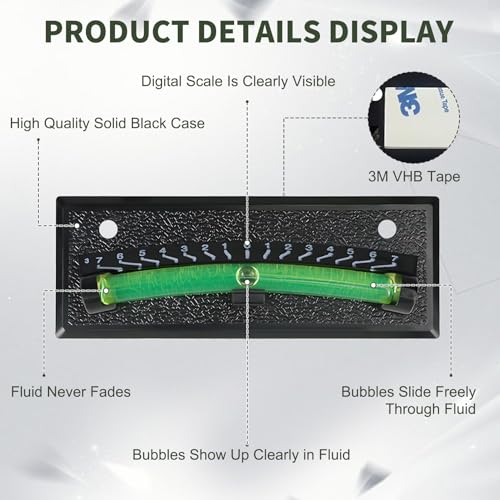 Rv Level Bubble 2-Pack, Bubble Level for Rv, Precision Leveling, Compatible with Adhesive, Camper,Trailer Leveling Bubble, Levels for Long-Lasting Use In Multiple Scenarios