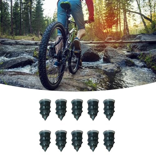 Image of 10PCS Tire Repair Rubber Screws Vacuum Tire Repair Nail Kit Self Service Puncture Repairing for Auto Motorcycle Car Truck Tractor (Small 20x9.4cm)