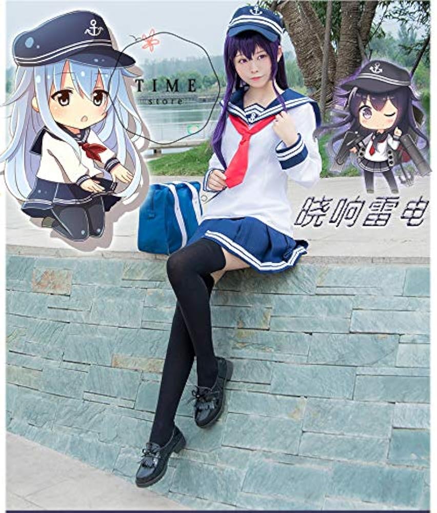 男性Lサイズ 艦これ 暁響雷電 コスプレ衣装 ABCCOSコスプレ専門店」艦隊これくしょん 艦これ 響 暁 雷 電