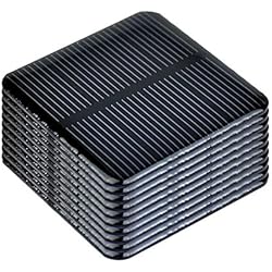 Celda Solar Para Cargar Celular SUNYIMA 10Pcs Mini Kit de Sistema Solar de células solares monocristalinas 50mm X 50mm/1,96 ´´X 1,96´´ 2V 160MA para paneles solares de carga DIY