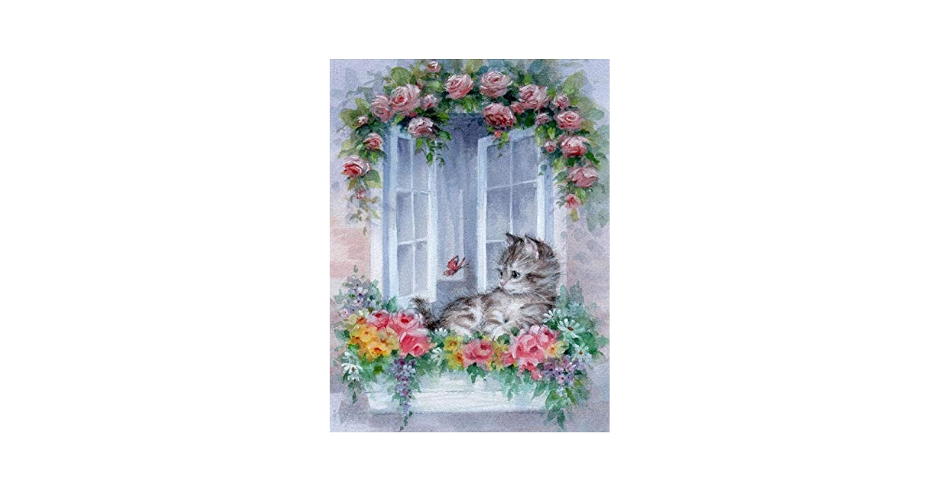 Amazon | クロスステッチ キット猫の動物園の風景40x50cm 11CT