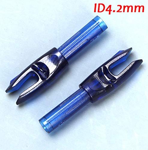 ACCMOS 50個 アーチェリーノックを挿入 ために ID 4.2 mm カ