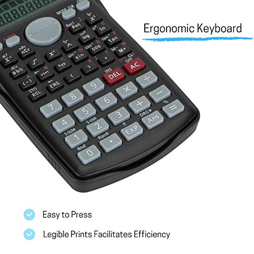 Image of Mr. Pen Scientific 2 Line Calculator - Fraction & College Math Calculator f | or Students & Engineers