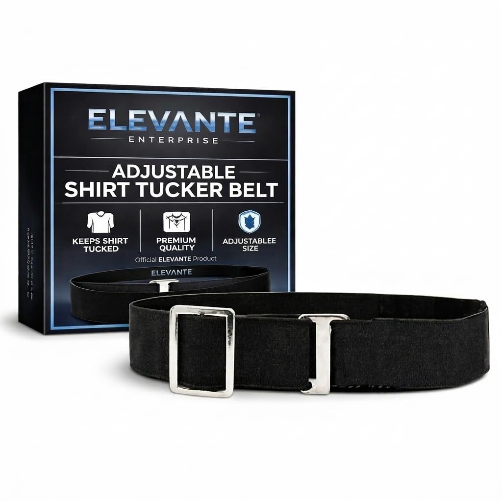 Shirt Stays Elastic Adjustable Tucker Belt For Men Women,Shirt Tucker belt strap Maximum Strech,Elastic Strecheable Belt, (unisex | black)-image-24