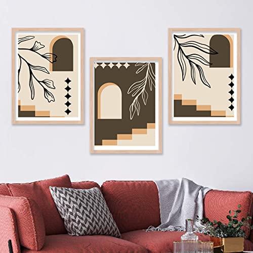 Image of kotart Modern Wall Art Framed Painting for Wall Decoration - Wall Painting for Living Room, Bedroom - Big Size Wall Painting for Wall Decor (Multi, Framed) Set of 3 (Large, Painting 02)