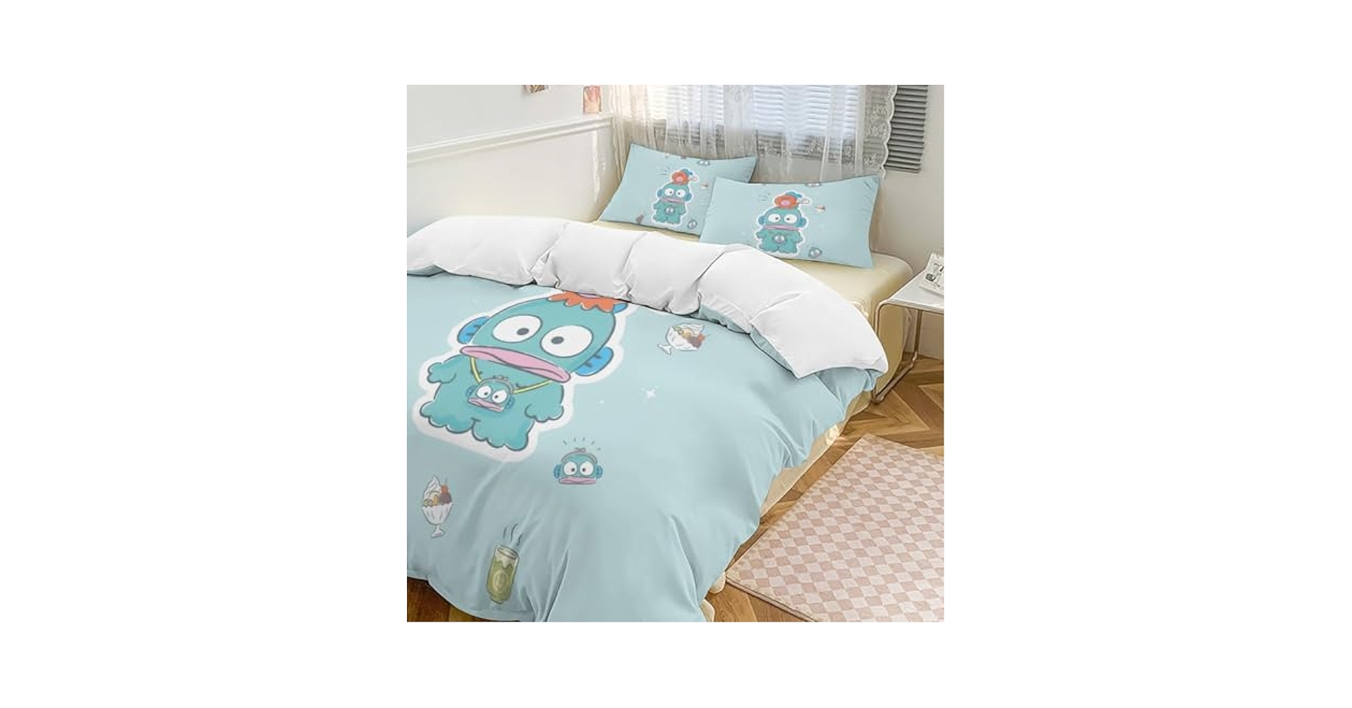 Amazon|ハンギョドン 寝具3点セット 布団カバー シングル 寝具 Amazon|ハンギョドン 寝具3点セット 布団カバー シングル 寝具