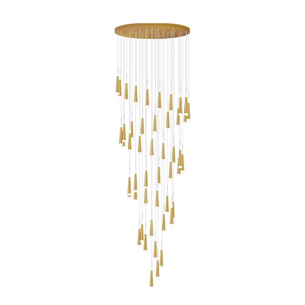 LYMSXAZOU Adjustable LED Nordic Hanging Ceiling Light Fixture21 Lights Acrylic Cone Design for Kitchen Dining Room & Living RoomModern Pendant Lighting Decor