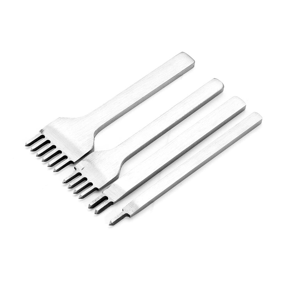 Groover - Kit de costura de cuero de 48 piezas, punzón de rueda de trazado, agujas de punzón de costura, hilo de cera, herramientas prácticas de artesanía de cuero para principiantes