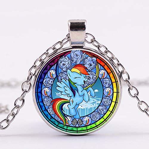 Fashion My Little Ponies Halskette Magic Rainbow Horse Baby Mädchen Lange Kette Halskette Geburtstag Geschenke Anime Schmuck Cover