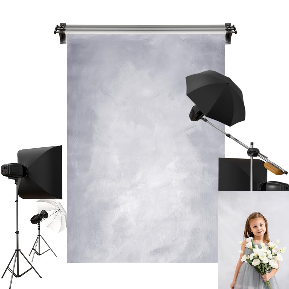 Amazon | Kate 2x3m ライトグレーの背景布 ビンテージ背景