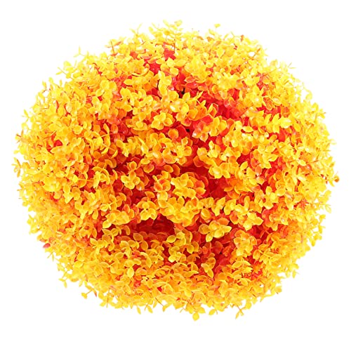 HOODANCOS Simulation Eucalyptus Leaf Decorative Grass Ball Indoor Faux Plant Ball for Home Wedding Lightweight Hanging Ornament