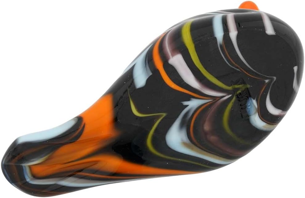 Glass Of Venice Murano Glass Swimming Duck - Black