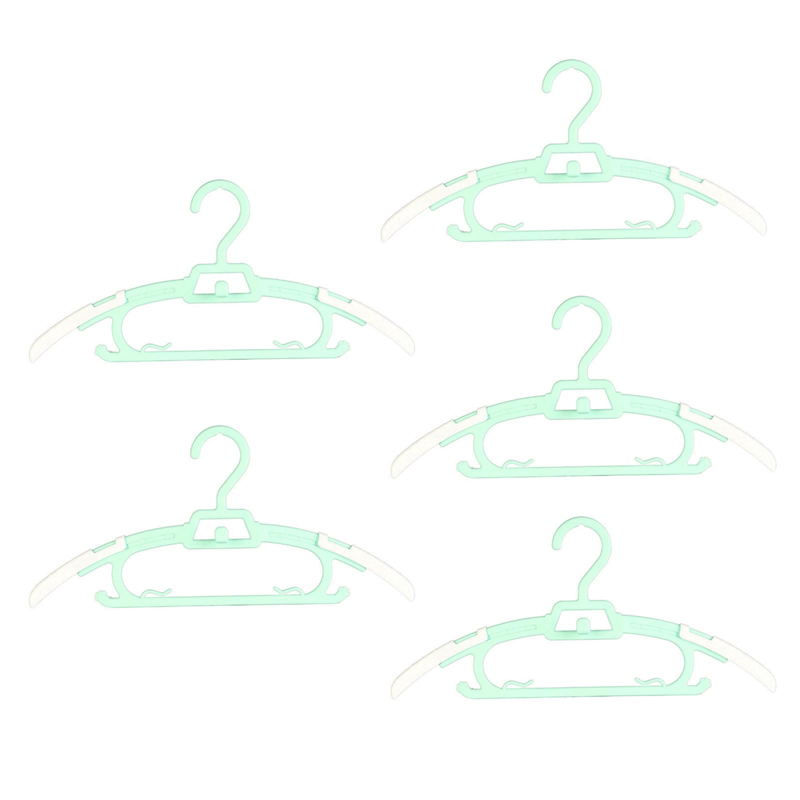 Retractable Children Clothes Hangers Set of 5 Thicken Coat Pants Heavy Duty Storage Rack for Home Bedroom Balcony Children Clothes Hanger