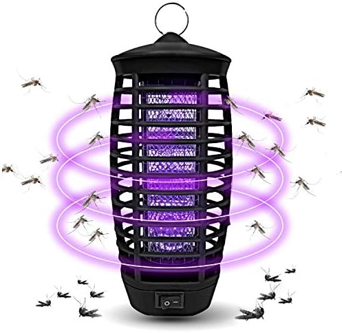 Wanqueen Electronic Bug Zapper Mosquito Killer Lamp Fly & Insects Zap Trap for Indoor and Outdoor, 01-Black