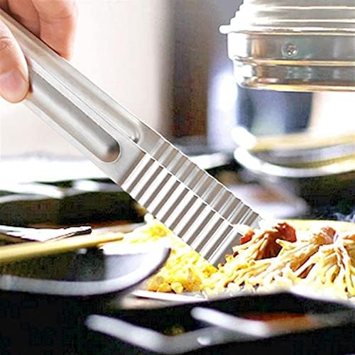 Cooking Tongs Barbecue Clip,Barbecue Bread Food,for Used to Pick Up Food, Silver,Easy to Use, Lengthen,Non-Slip Tongs
