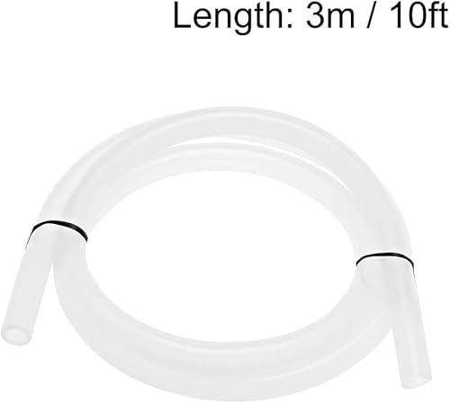 Miniatura 3 de uxcell Tubo de silicona, 932 pulgadas (0.276 in) de diámetro interior x 716 pulgadas de diámetro exterior de 10 pies, tubo de goma de silicona,