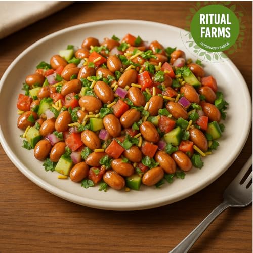 Image of RITUAL FARMS Unpolished Raw Peanuts | Groundnut | Moongfali | Sabut Mungfali | Singdana | Singhdana | Rich in Protein and Natural Healthy Snacks (500gm)