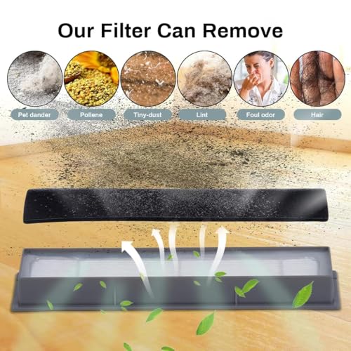 Image of Replacement Accessories compatible with Ecovacs Deebot N10 OZMO T8 T9 PRO T9 AIVI Robot Vacuum Deebot N10 (Hepa Filter Set of 3)