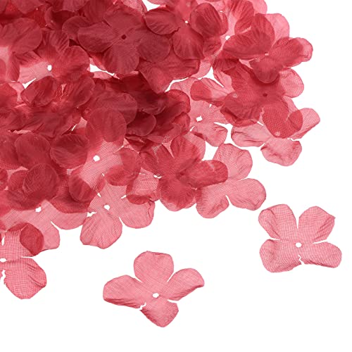 PATIKIL Artificial Flower Petals, 500Pcs Fake Flowers Silk Petal Decoration Supplies for Wedding Decor Bridal Party Event Burgundy