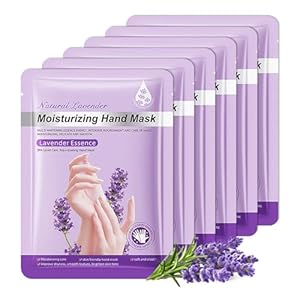 6 Pairs Hand Masks Moisturizing Gloves, Hydrating Hand Mask Moisturizer Gloves Care for Dry Cracked Hands, Smooth Long Lasting Soft Firming Hand Mask Gift Set for Men Women（A