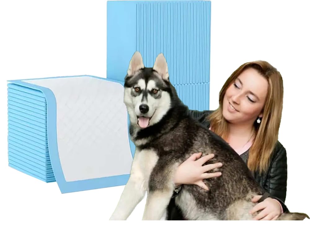Samtek Blue Atek 30 Pack Puppy Pads 60 X 45Cm Puppy Training Pads 7-Layer Super Absorbent Disposable Dog Pee Pads With Odour Control & Anti-Slip Base, Leak-Proof Pet Pads