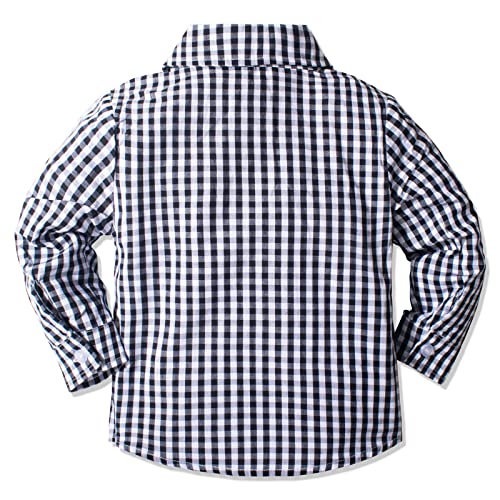 Yilaku Toddler Boy Dress Clothes Boy’s Formal Suit with Vest+Shirt+Pants Sets Kids Gentleman Outfits 2-7 Years3