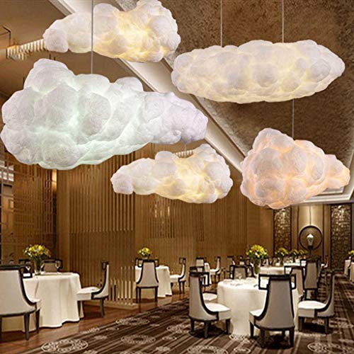 Nuage LED Lustre Suspension, Plafonnier Lampe De Plafond Restaurant Suspension Luminaire Chambre D'enfant Café Bar De Mariage De Noël Décoratif Luminaire -30x20cm(12x8inch)
