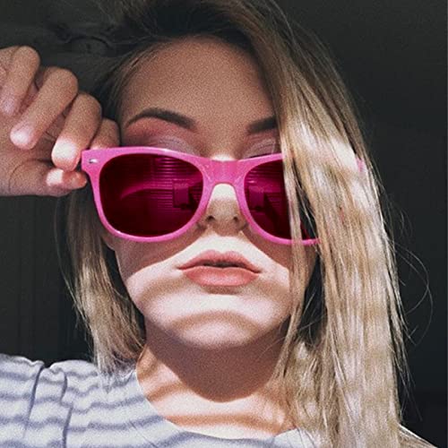 10/20 Pack Neon Colors Party Sunglasses Bulk Tinted Glasses Retro Shades for Unisex Adults2