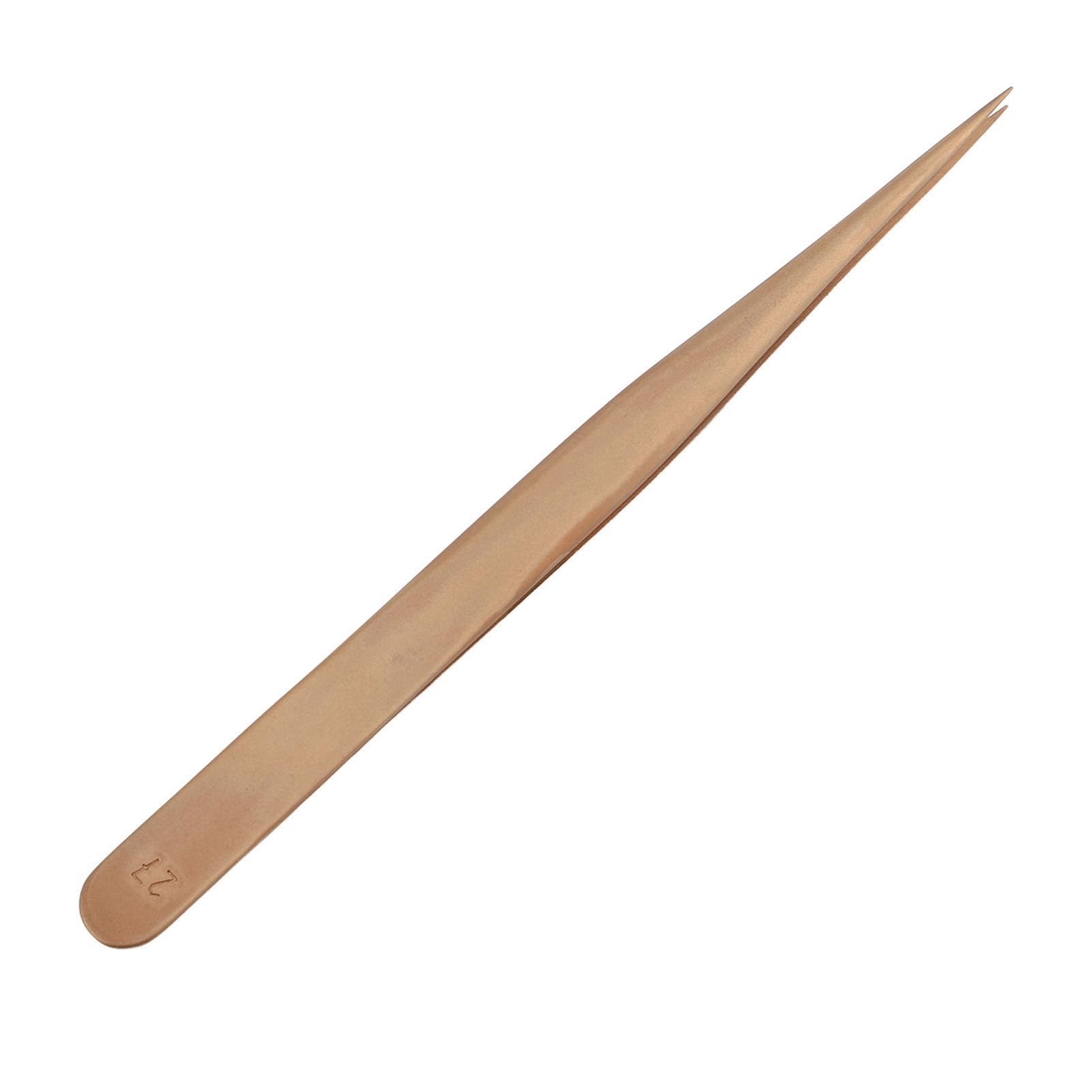 Cryfokt Pinzette Non Magnetiche in Bronzo Fosforoso per la Riparazione di Orologi, Strumento di Fissaggio Antiscivolo di Precisione Punte Fini da 135 Mm per la Creazione di Gioielli