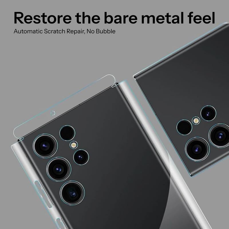 Image of UNBREAKcable Samsung Galaxy S26 Ultra Full Coverage Pack of 2 in 1 Full Glue Tempered Glass Combo with Back Membrane Protector 9H Hardness HD Clear Bubble Free Edge to Edge Protection (By ohonesty)