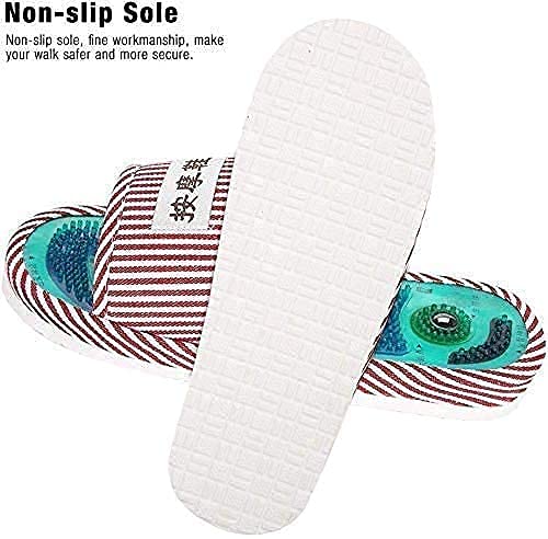 ACHAL Corded Electric Magnetic Acupressure and Magnetic Therapy Accu Paduka Slipper Natural Leg Foot Massager Slipper for Full Body Blood Circulation Acupressure Foot Relaxer for Men, Women