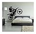 Customwallsdesign, adesivo da parete con motivo motocross, decorazione moto da cross