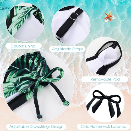 Tankini ado 9-16 ans à motif tropical chic