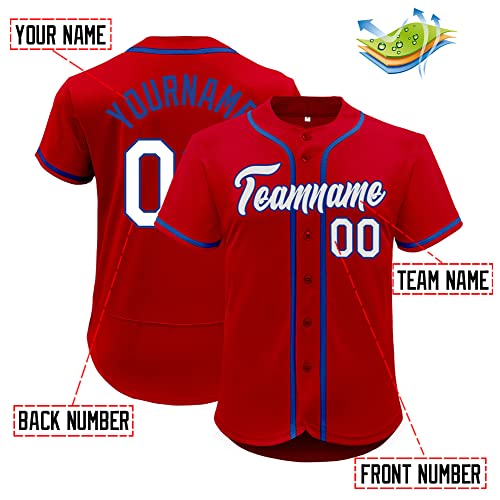 KXK Custom Men Women Youth Baseball Jersey Button Down Sports Tee miniatura 3