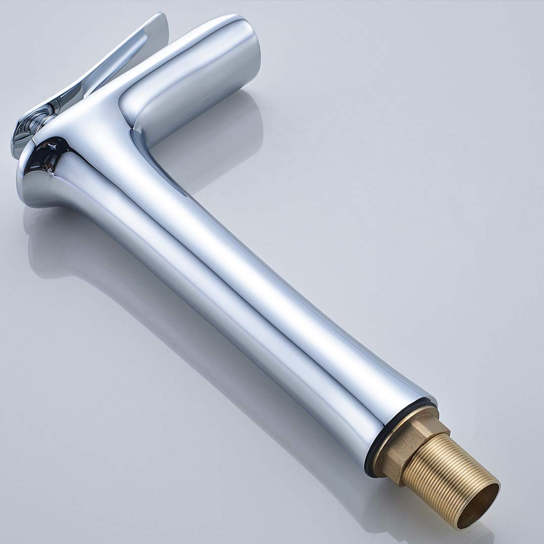 AIMADI Grifo Lavabo Cascada Alto Grifo Baño Grifos Lavabos Altos Modernos Grifo Lavabo Sobre Encimera Cascada Cromado