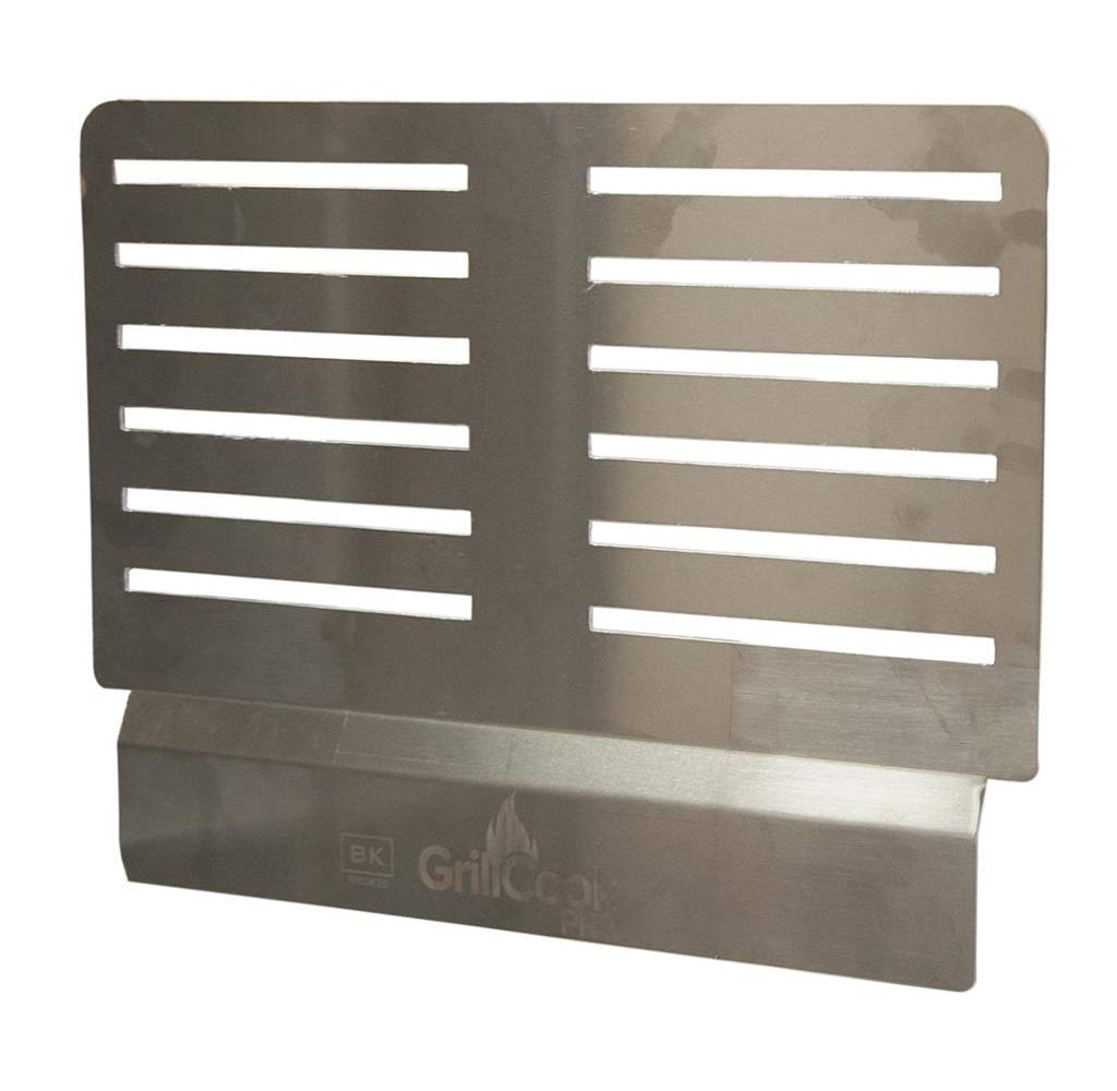 BK Resources GrillCook Pro Grill/Griddle Replacement Medium 18" Universal Shelf Stand, NSF Stainless Steel, Conveniently Attaches to Edge Riser