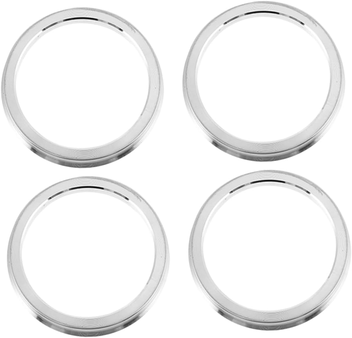 4pcs Hub Centric Rings for Vehicles Durable Hub Ring Adapters Easy Installation Enhancer Car Exterior Aesthetic Accessories