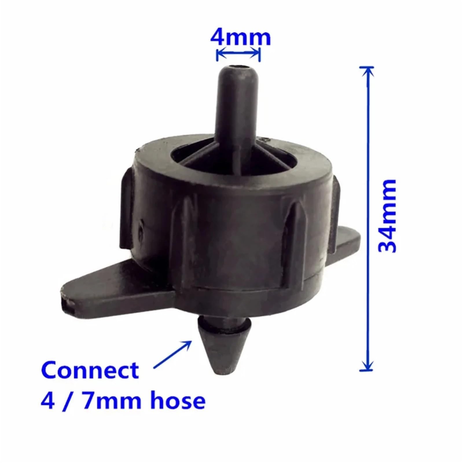 Accesorios for de riego por goteo jardín, gotero compensado presión 2L/4L/8L, estabilizador flujo desmontable/lavable, 20/50/100 Uds(100Pcs 8L)