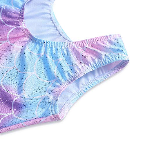 Purple Leotards Dress For Girls Mermaid 4T 5T Ballet Tutu Dance Skirted Gymnastics Leotards (Mermaid Purple, 120(4-5 Years Old)) #TOP3