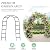 Garden Arch Metal Garden Arbor, 7.9Ft Garden Arch Trellis for Climbing Plants Outdoor Wedding Party, Decor Garden Arbors and Arches 7.9Ft (H) x 4.6Ft (W)