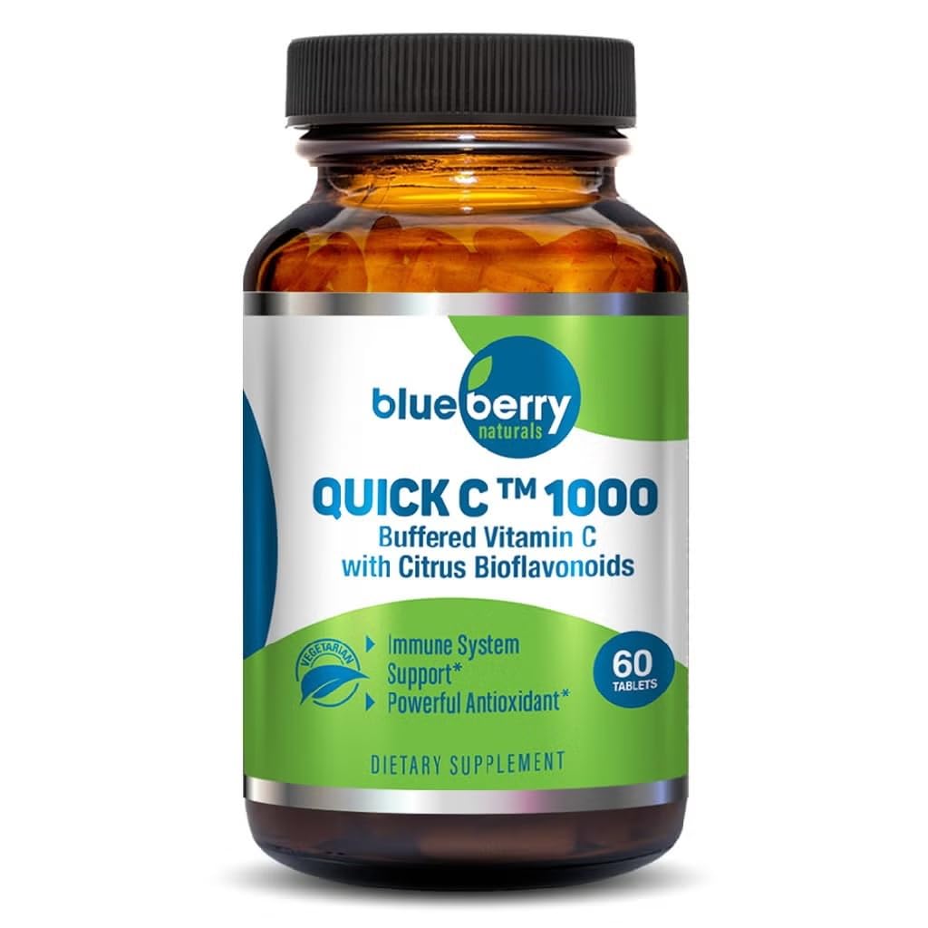 Blueberry Naturals Buffered Quick C 1000 Mg Tablets 60'S