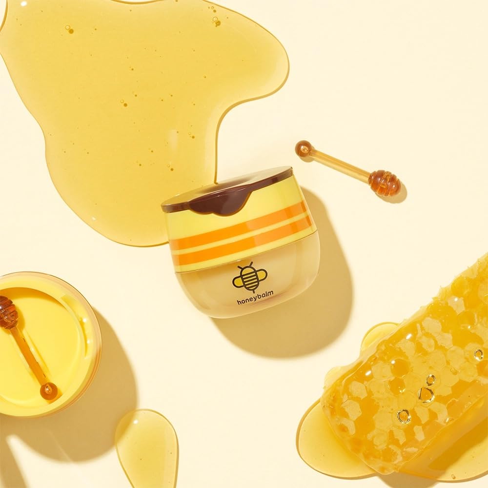 Honeybalm Honey Lip balm with real honey, gold, 6.5g - Image 2